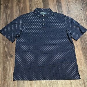 Vintage polo Ralph Lauren Blue Polka Dot Polo Shirt